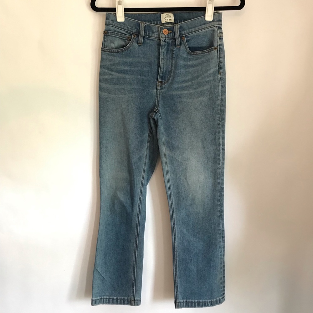 J. CREW BILLIE DEMI HIGH RISE BOOT CUT JEANS Sz 25 - Picture 2 of 16